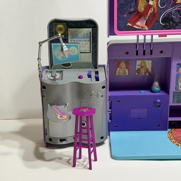 Hannah Montana Pop-Up Recording Studio Tour Bus for Dolls 2007 MUSIC WORKS - Picture 7 of 14